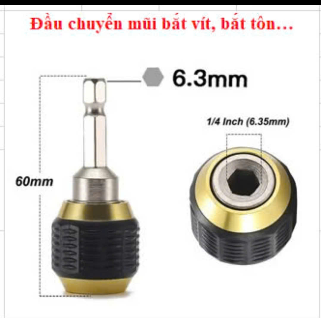 Đầu chuyển mũi bắt vít, mũi khoan (TP)