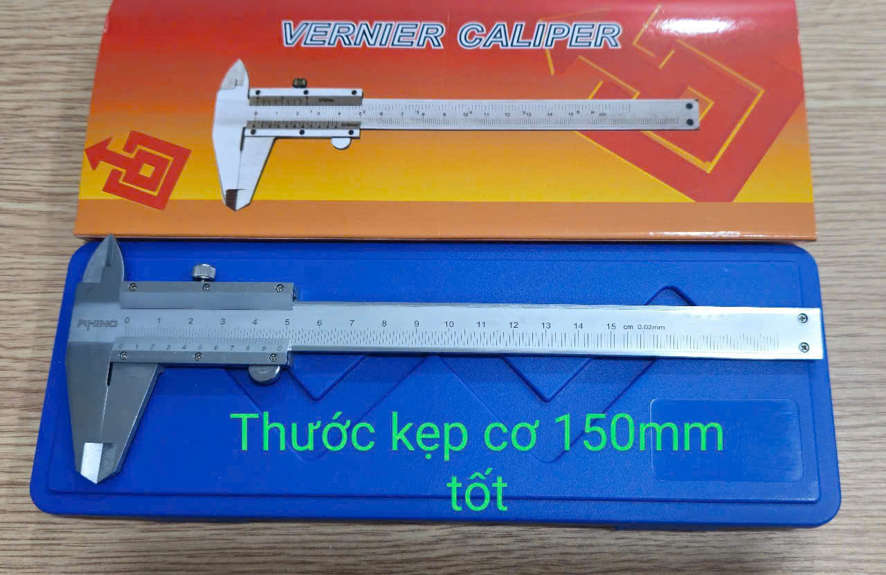 Thước kẹp CƠ 150 - Hộp nhựa giấy CAM_ Tốt