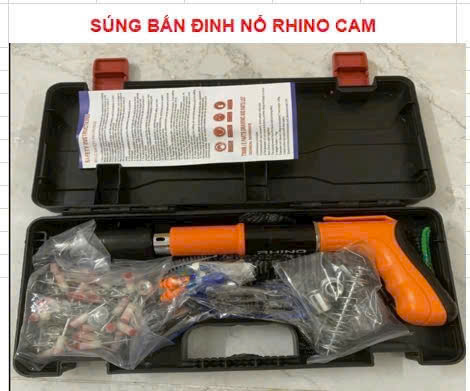 Súng bắn ty  trần- thạch cao RHINO CAM+Đinh 50c_20C/T