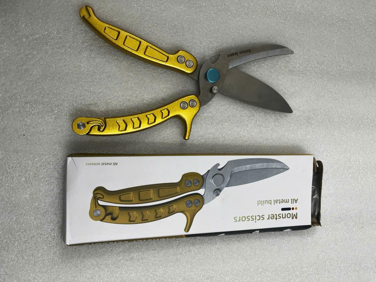 Kéo thực phẩm 3 IN 1 tay cầm VÀNG RHINO_50C/T