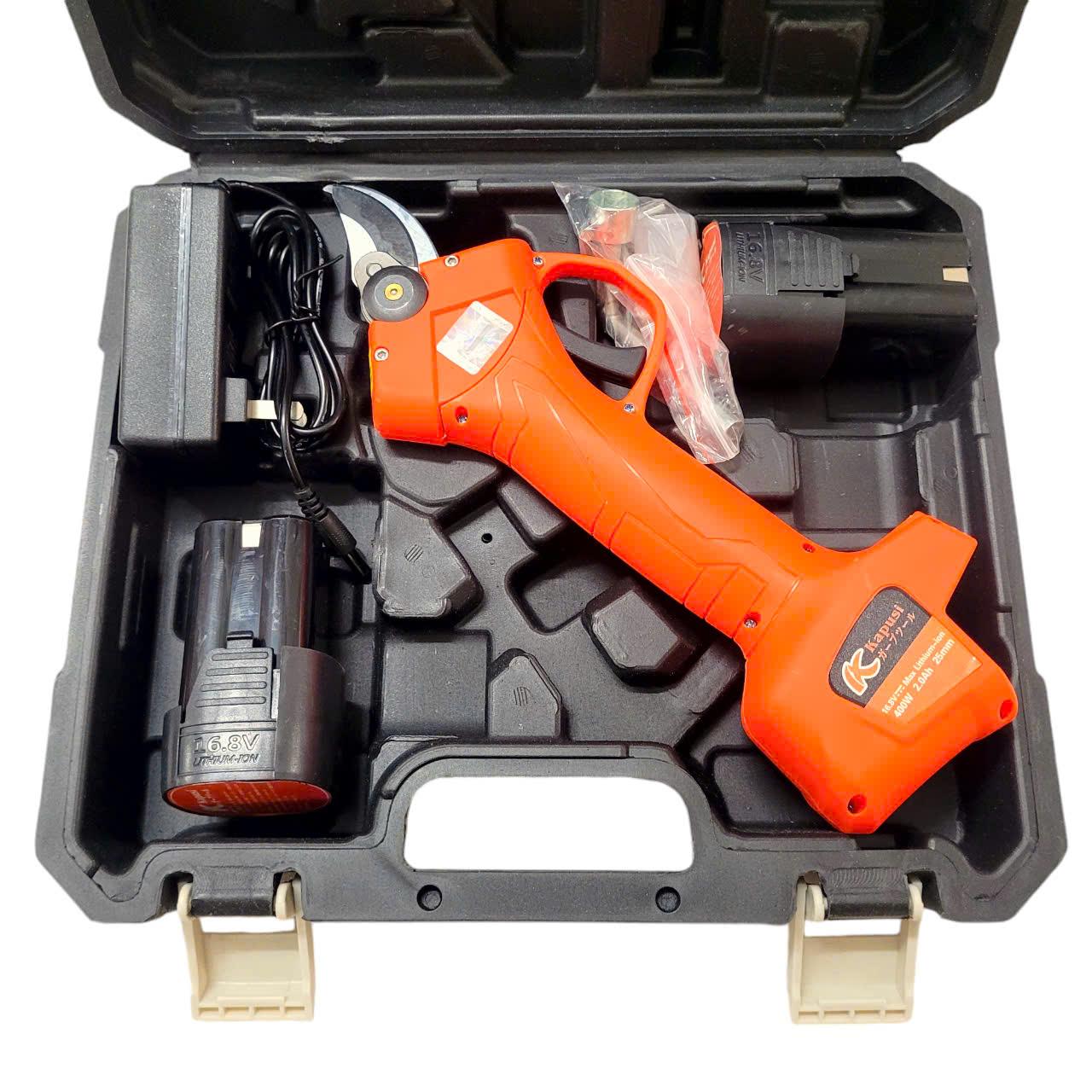 Kéo cắt cành KPS dùng PIN cán cam_2 Pin_K6889